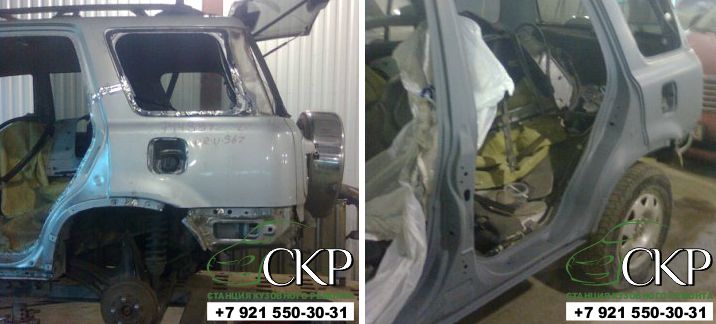 Кузовной ремонт Хонда ЦРВ (Honda CR-V) в СПб
